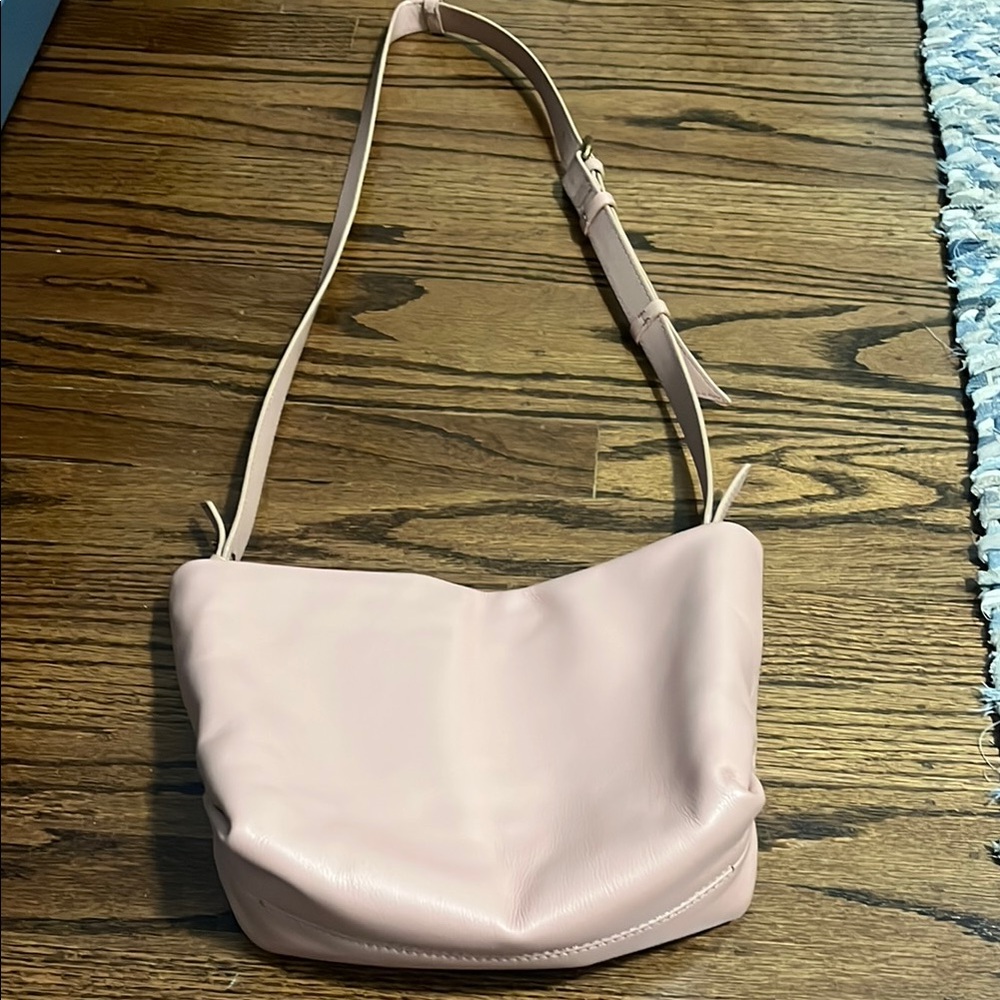 Soft Pink Hobo Shoulder Bag